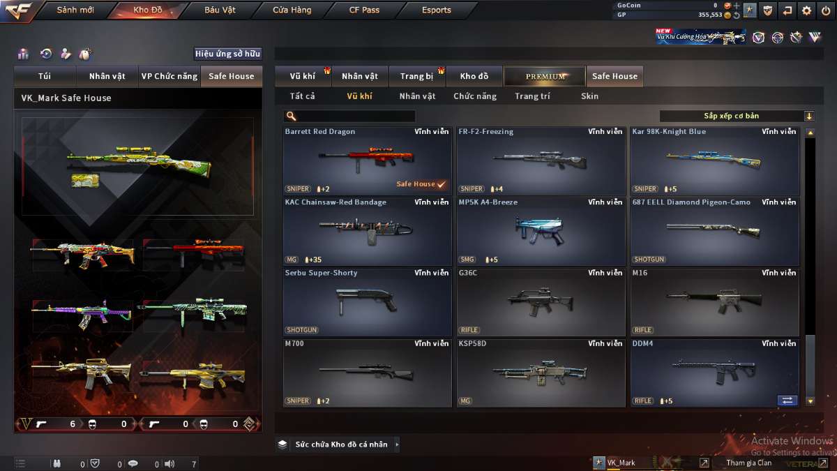 shop acc cf uy tin gia re